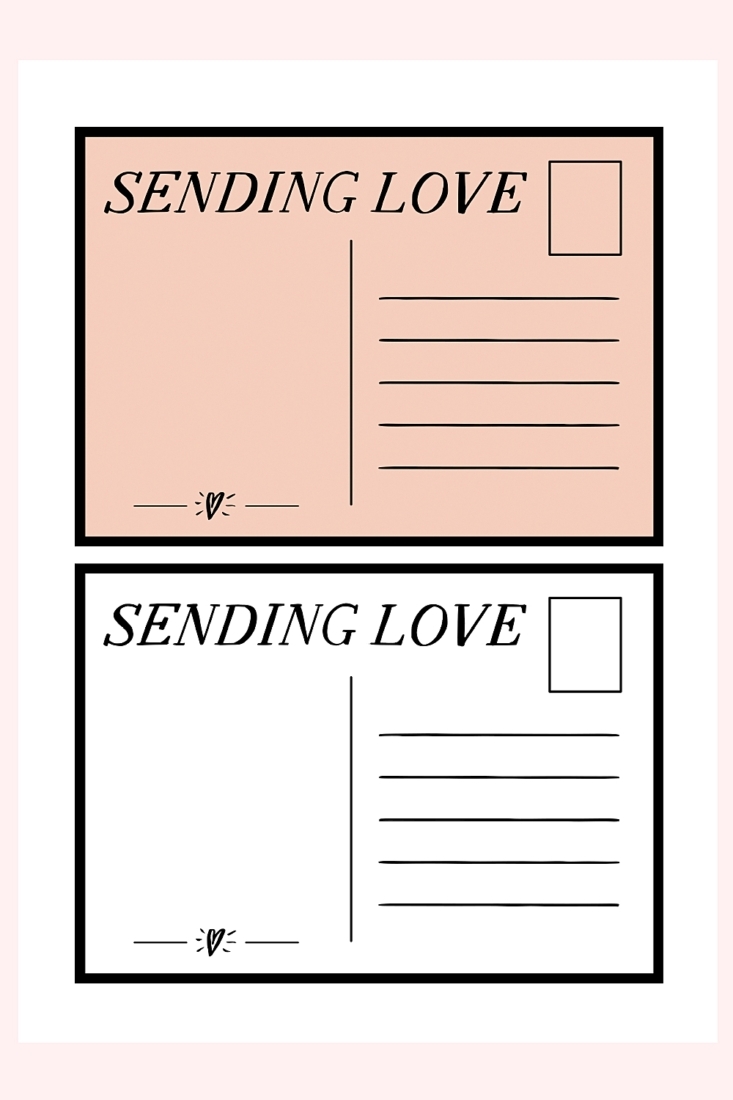Free Printable Postcard Template
