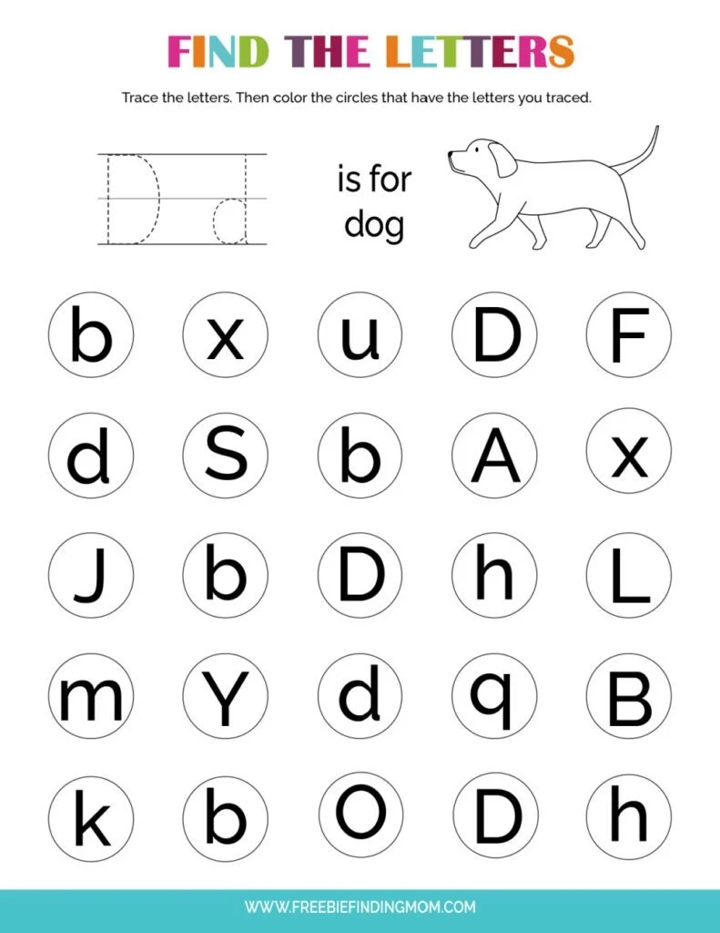 Free Printable Letter D Worksheets For Preschool