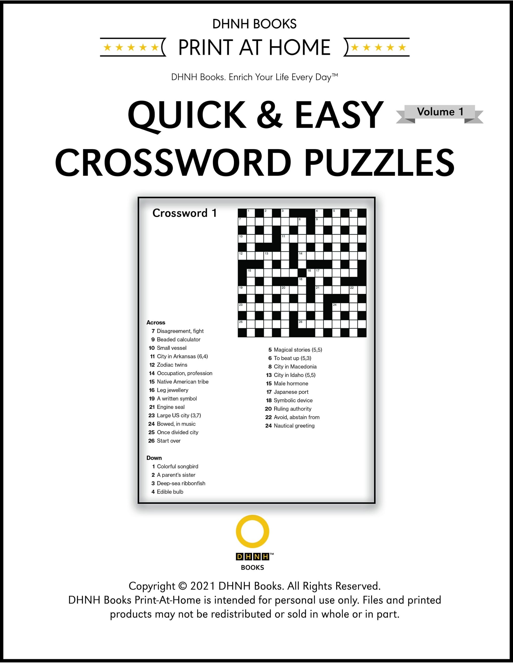 Free Crossword Puzzles Mindfood Printable