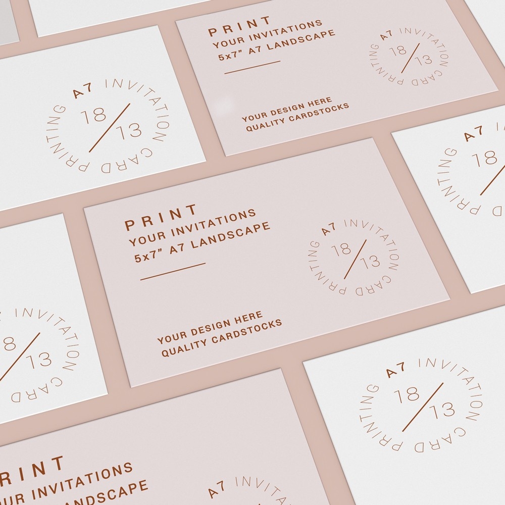 Print My Design Create Your Own 5 X 7 Invitation A7 Size