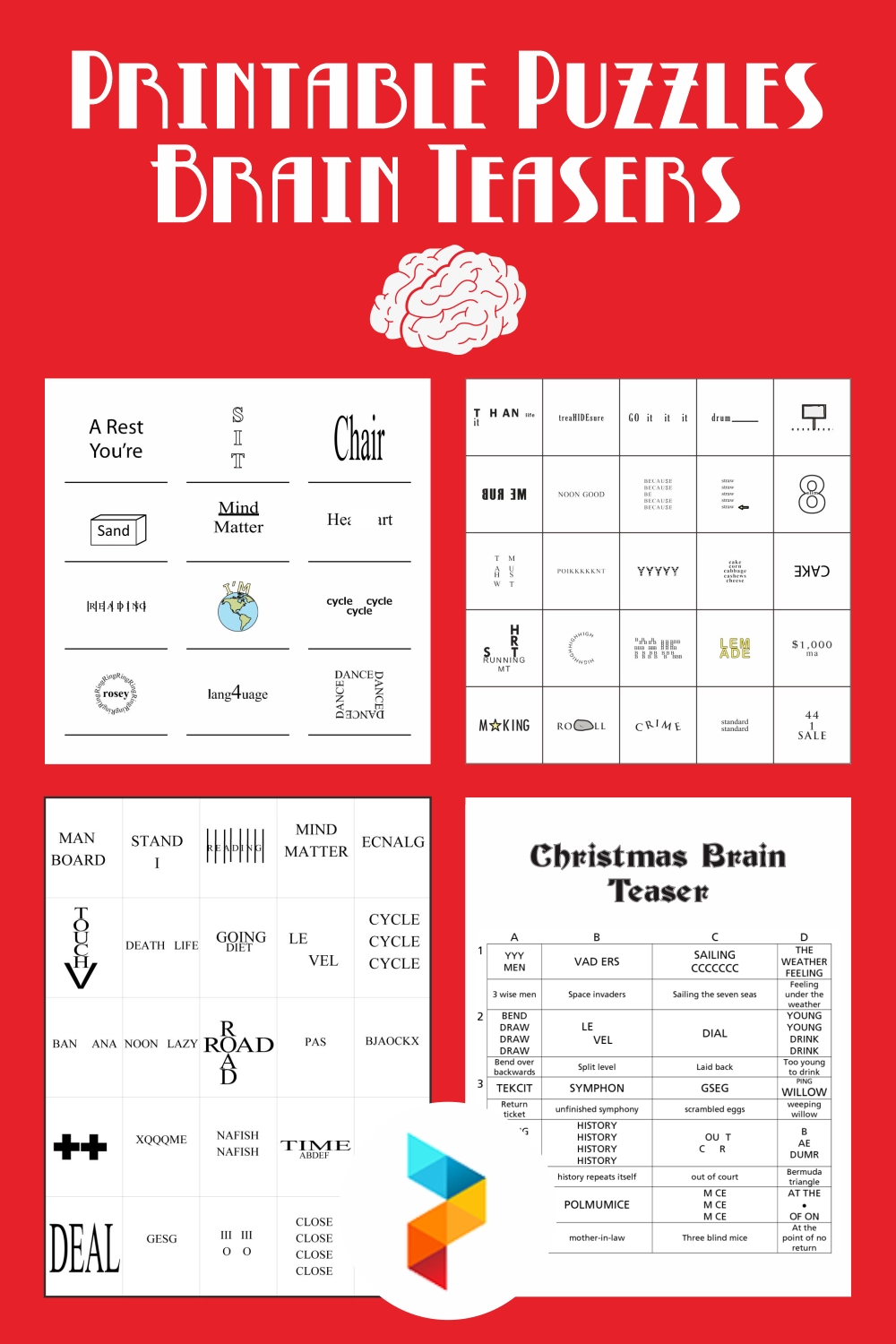 Printable Brain Games For Seniors Printable Party Favors