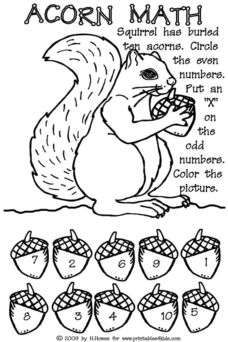 Free Printable Math Coloring Worksheets