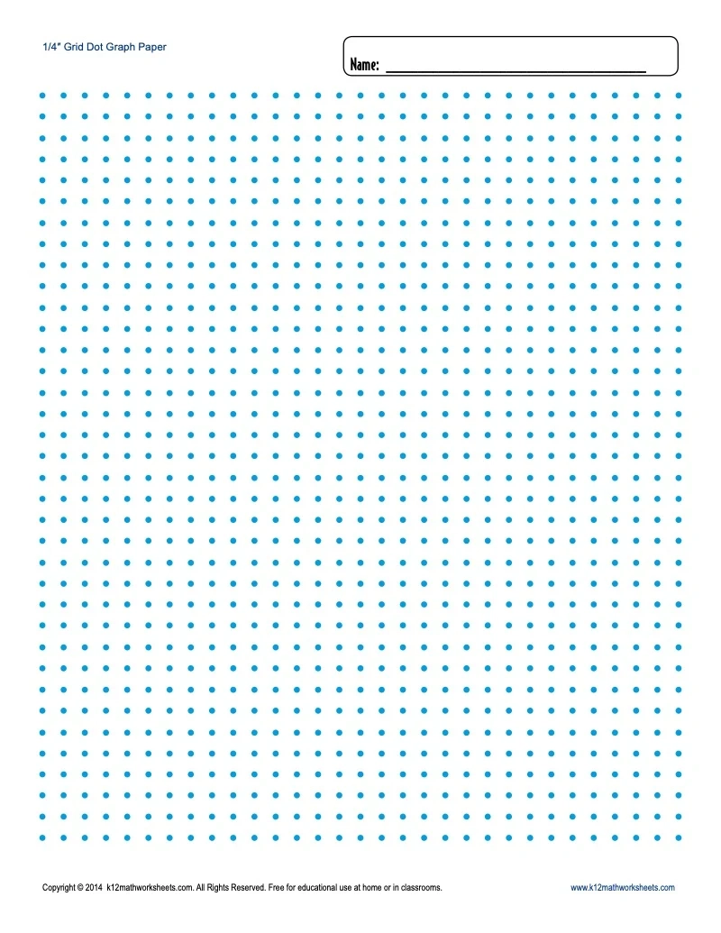 1/4 Printable Graph Paper Free