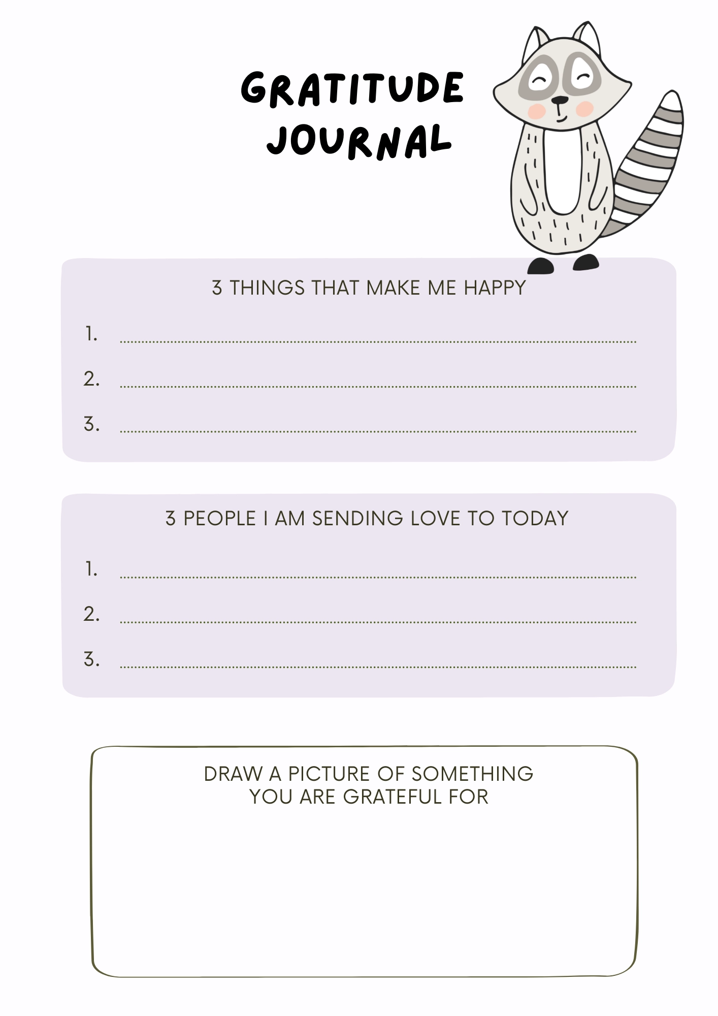 Printable Gratitude Journal For Kids Laura Linn Knight