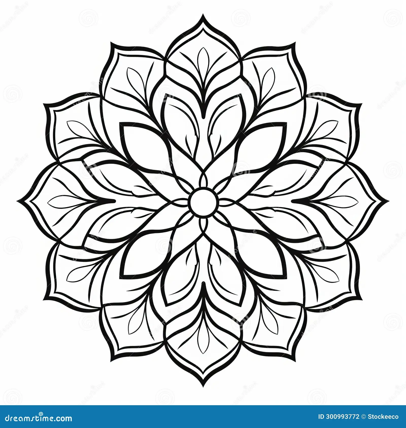 Printable Mandala Flower Design Coloring Pages Free And Intricate 