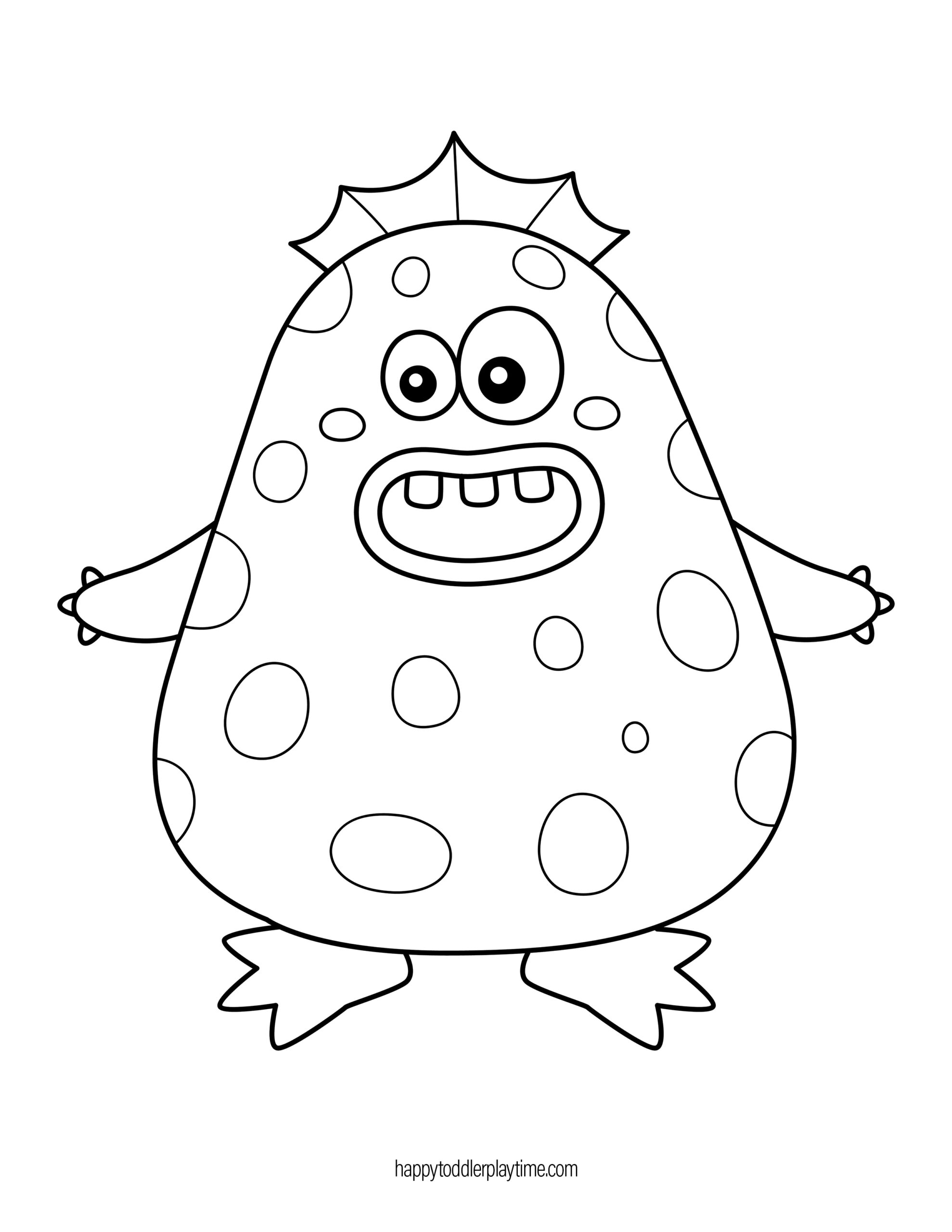 Printable Monster Templates For Kids Activities And Crafts 