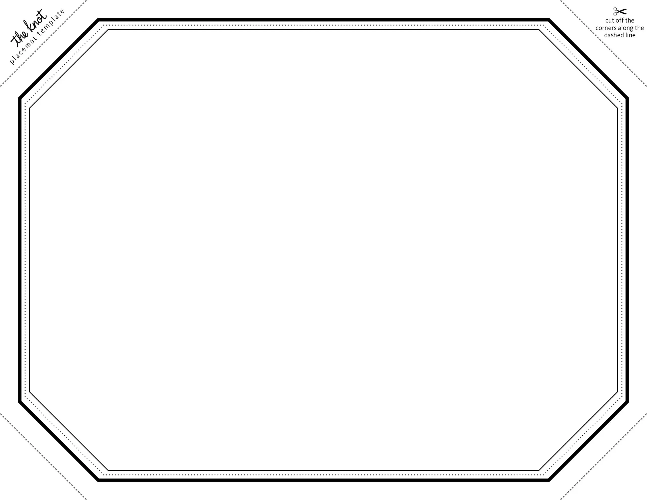 Printable Placemats Templates Printable Party Favors