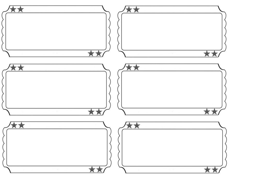 Ticket Template Free Printable
