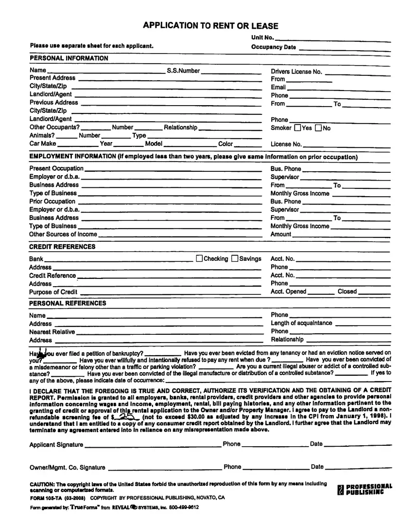 What Is Form 105