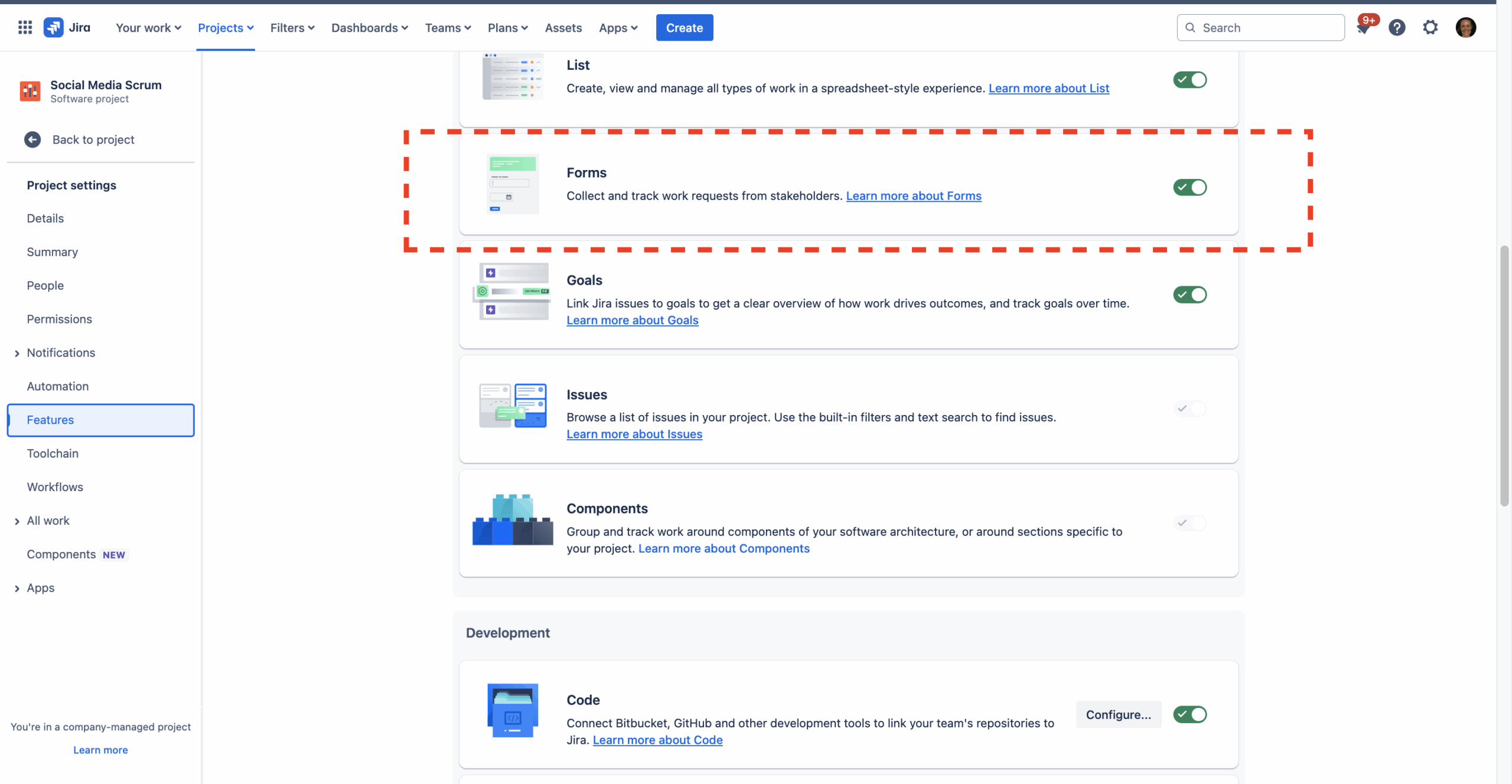 public forms in jira