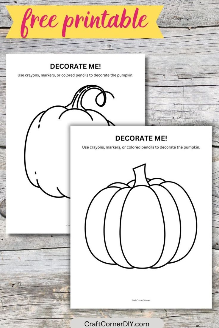 Design Your Own Pumpkin Printable
