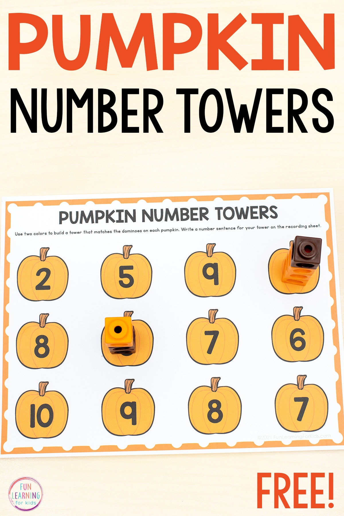 Free Printable Pumpkin Math Worksheets