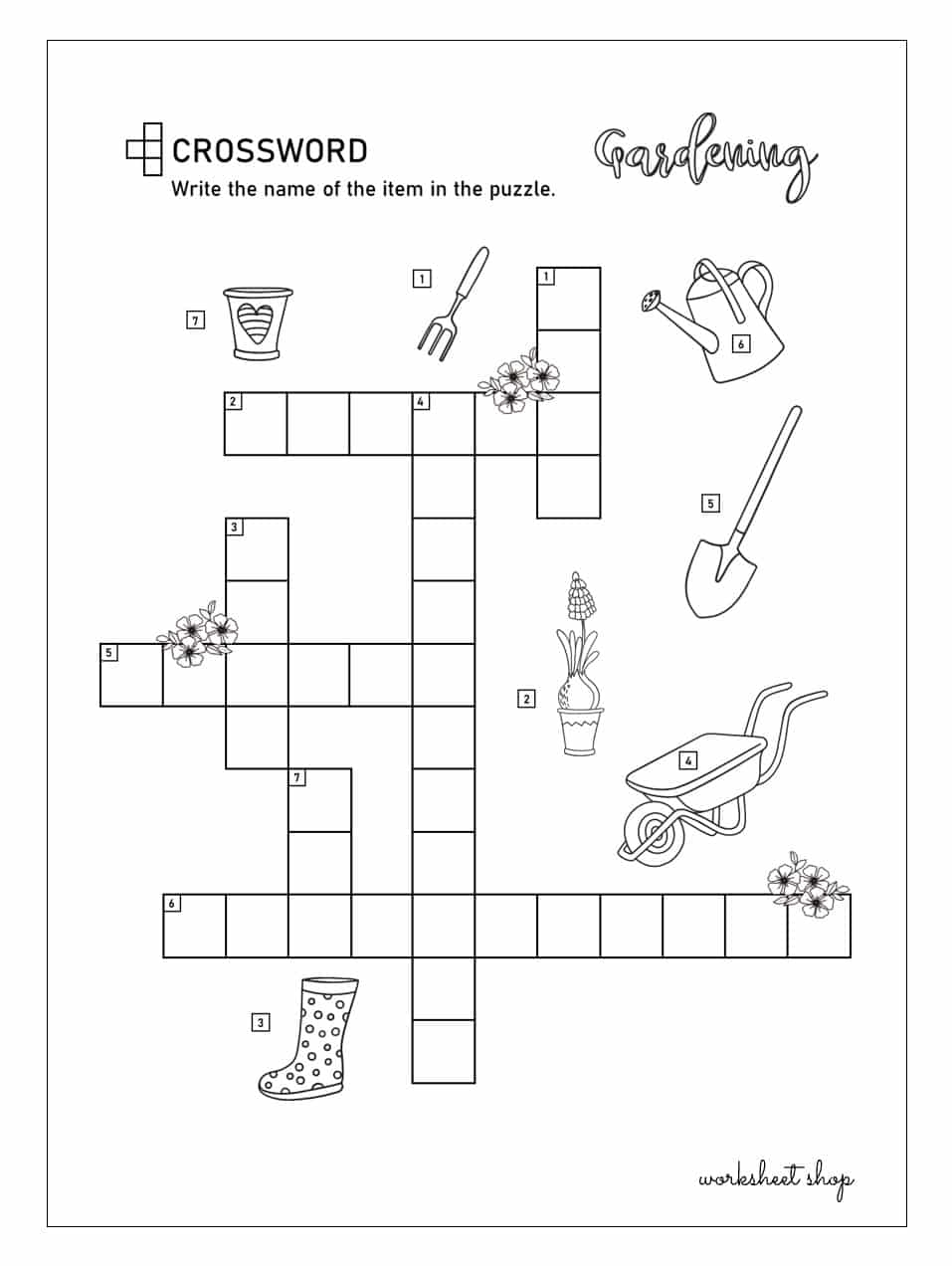 Puzzles Worksheet Shop