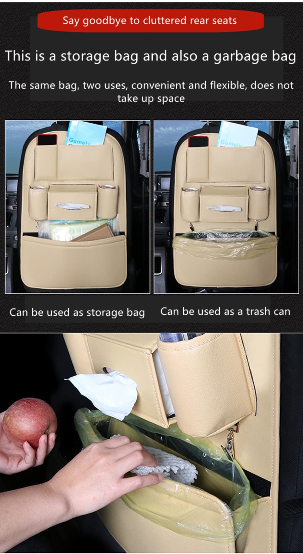 Qirc Auto Organizer R cksitz R ckenlehnenschutz Auto Kinder 