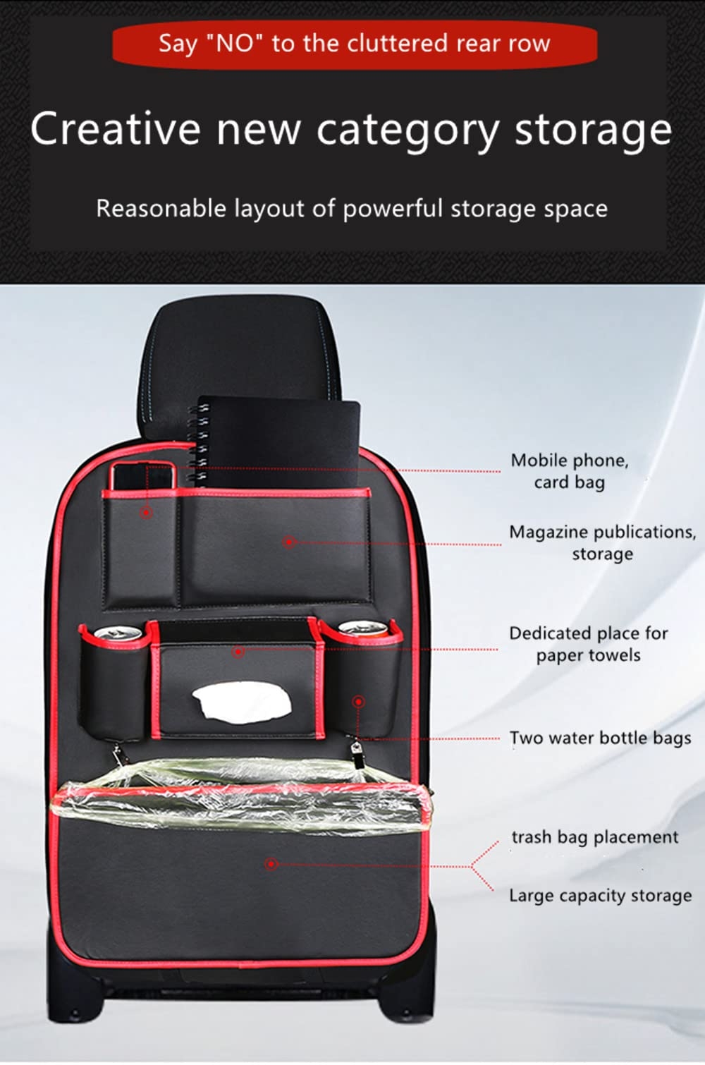 Qirc Auto Organizer R cksitz R ckenlehnenschutz Auto Kinder 