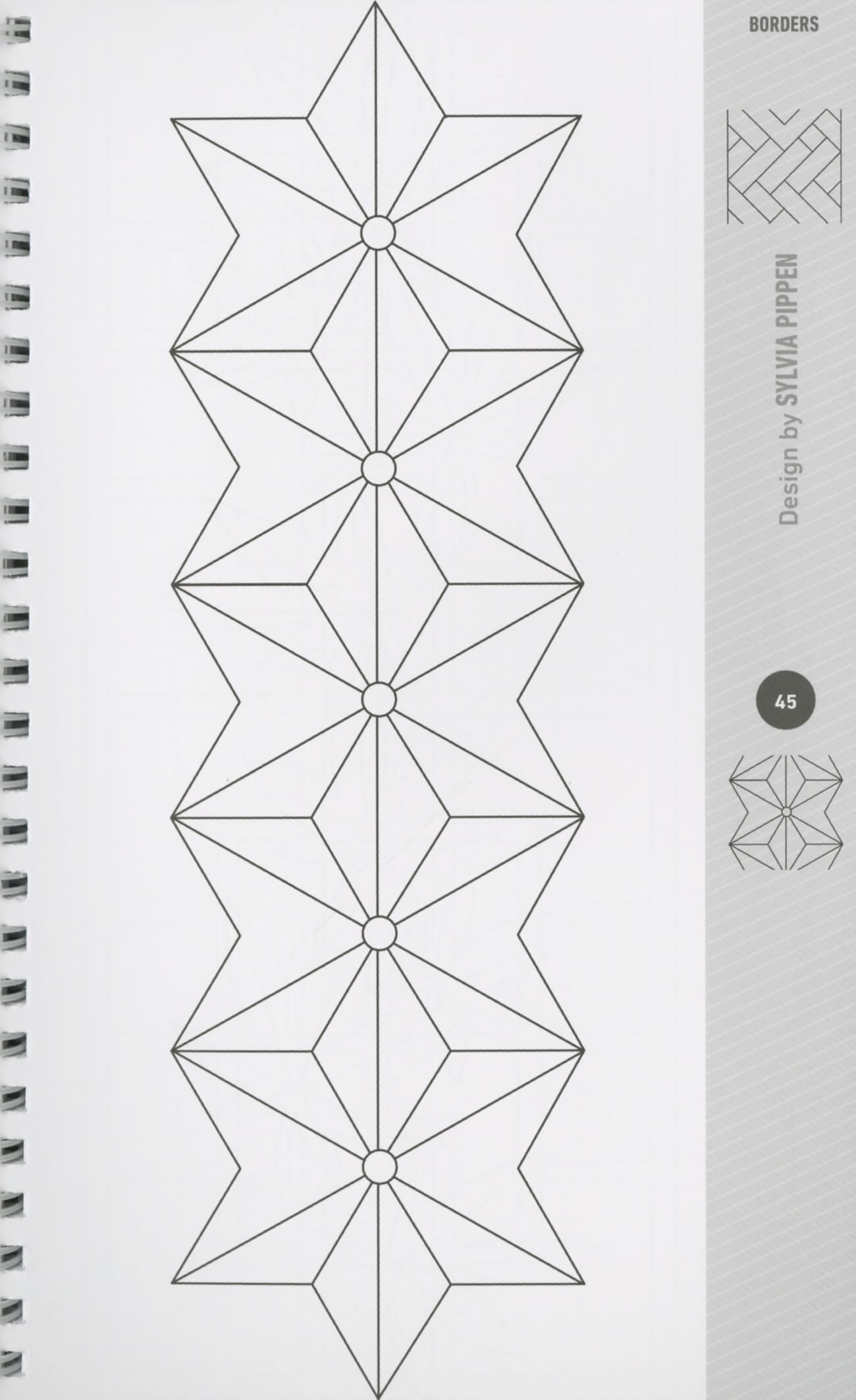 Quiltzauberei de Free Motion Designs For Border Setting 