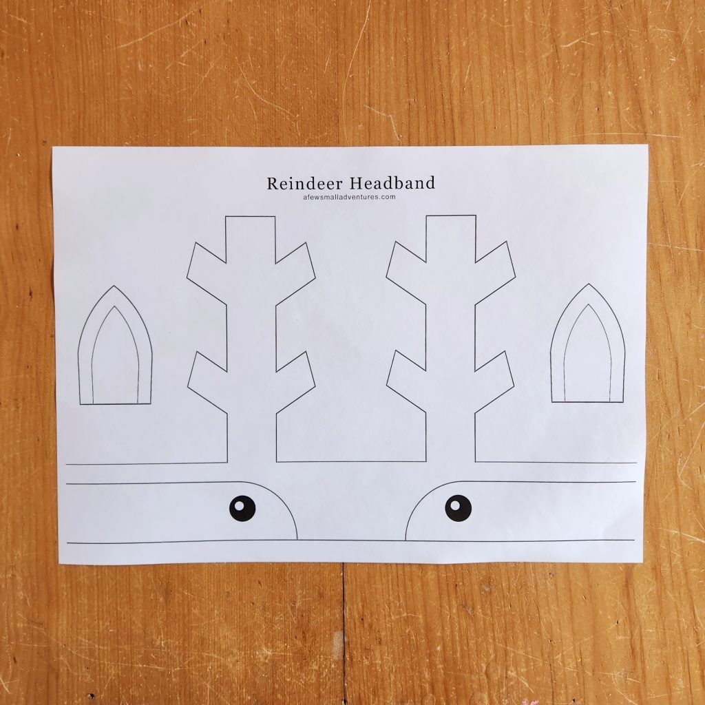 Free Printable Reindeer Headband Template