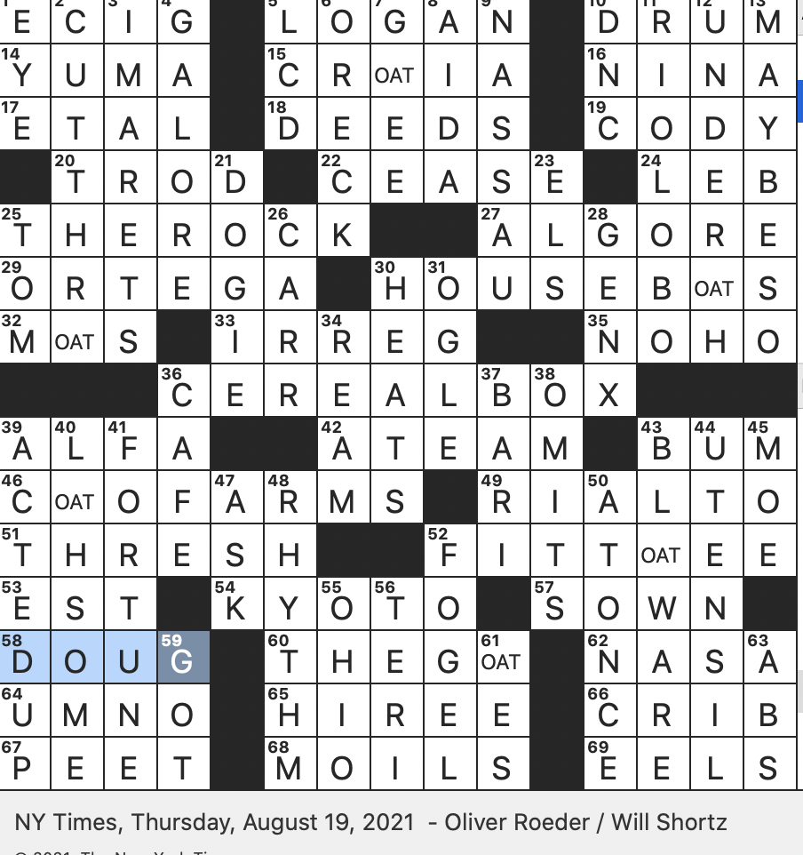 Rex Parker Does The NYT Crossword Puzzle Late Media Columnist 