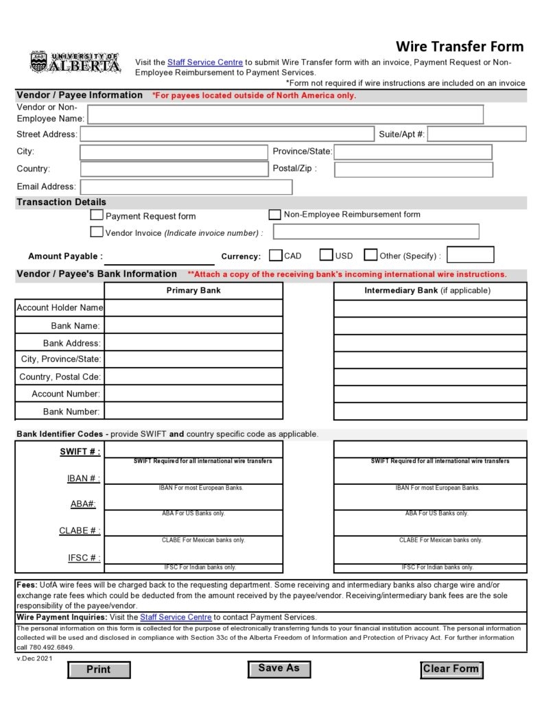 Rfc Wire Forms Printable