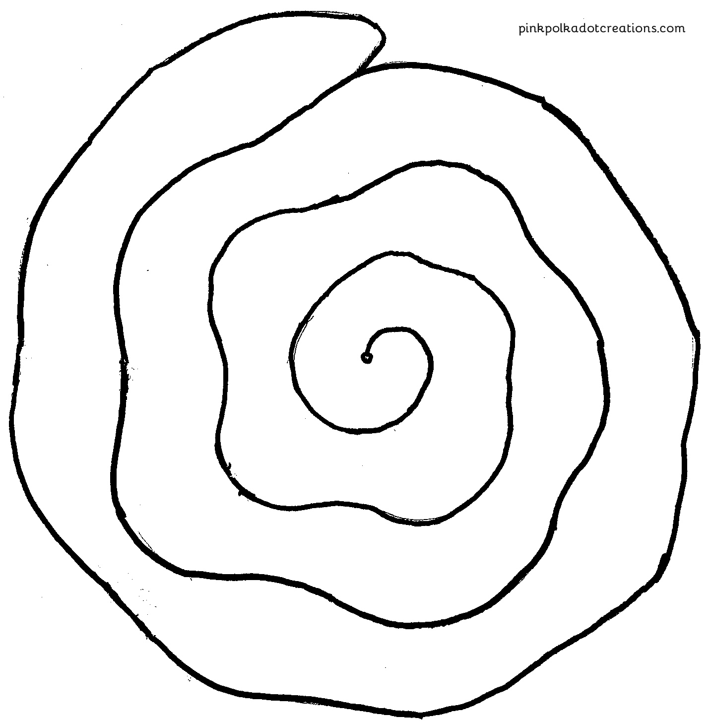 Printable Rolled Paper Flower Template
