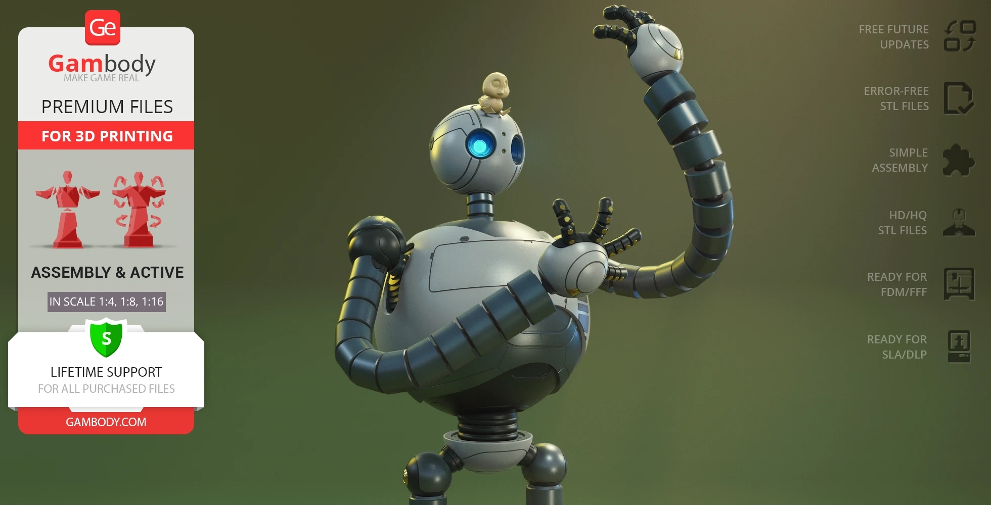 Roz The Wild Robot STL Files amp 3D Models Gambody