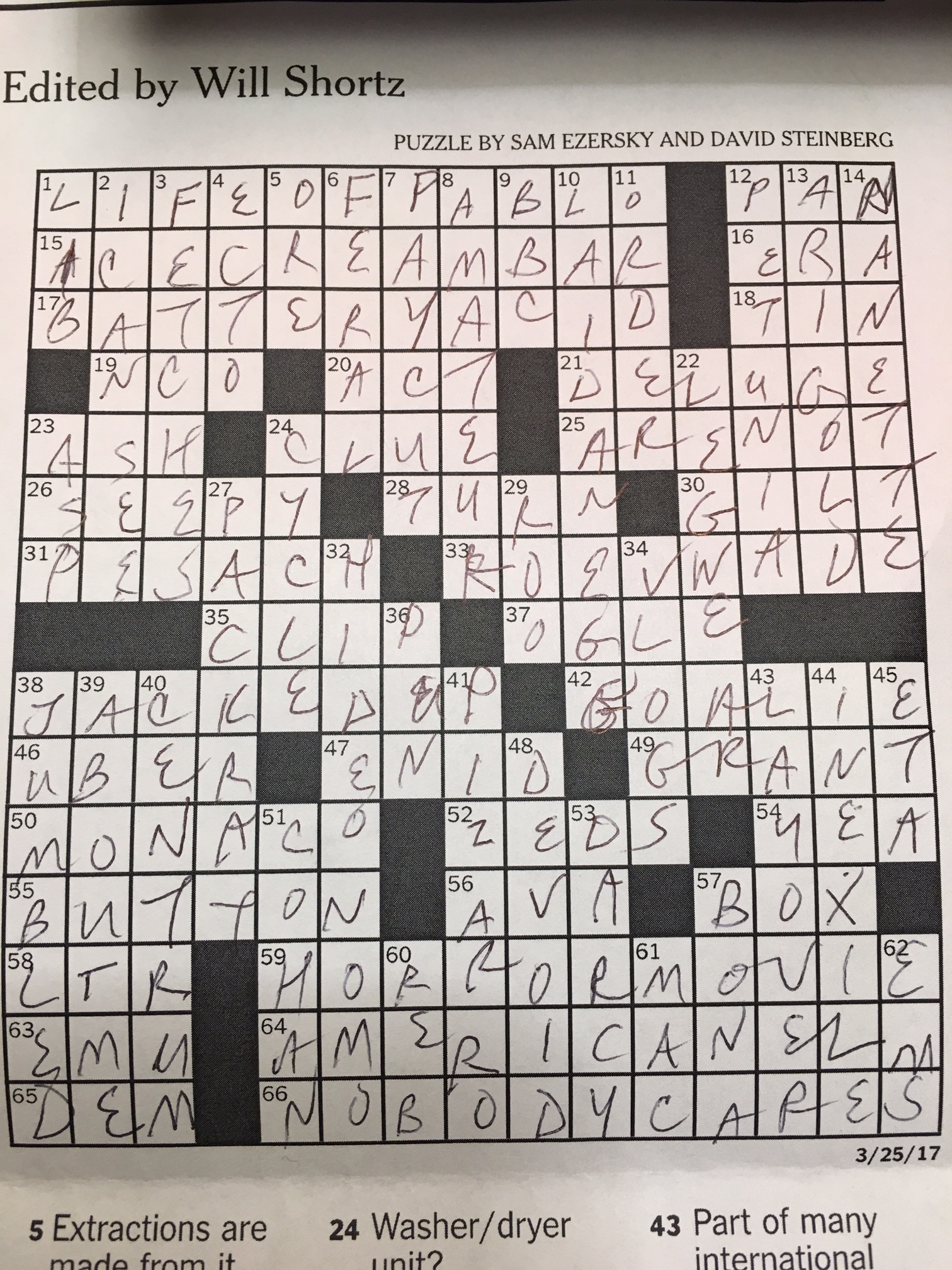 Newsday Printable Sunday Crossword Puzzles