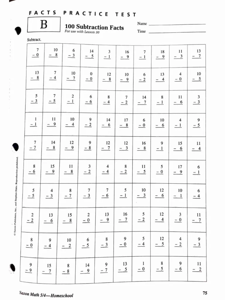 Saxon Math 5 4 Worksheets PDF Mathematics Polytopes