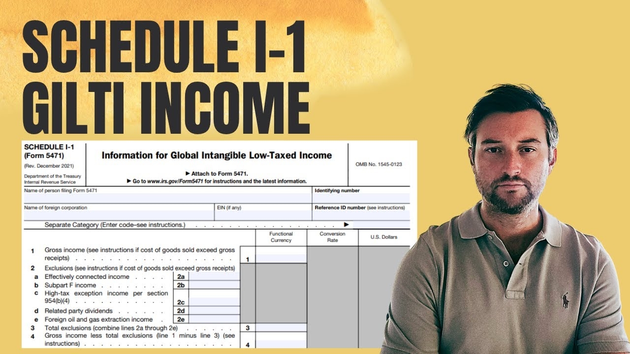 Schedule I 1 Global Intangible Low Taxed Income Form 5471