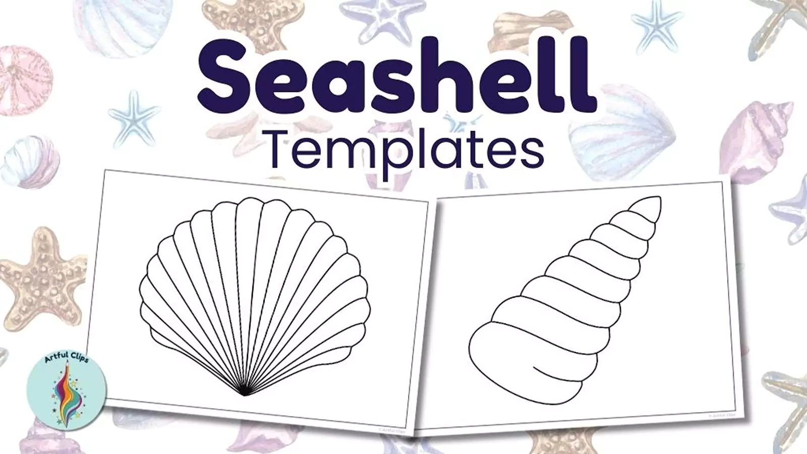 Free Printable Seashell Templates