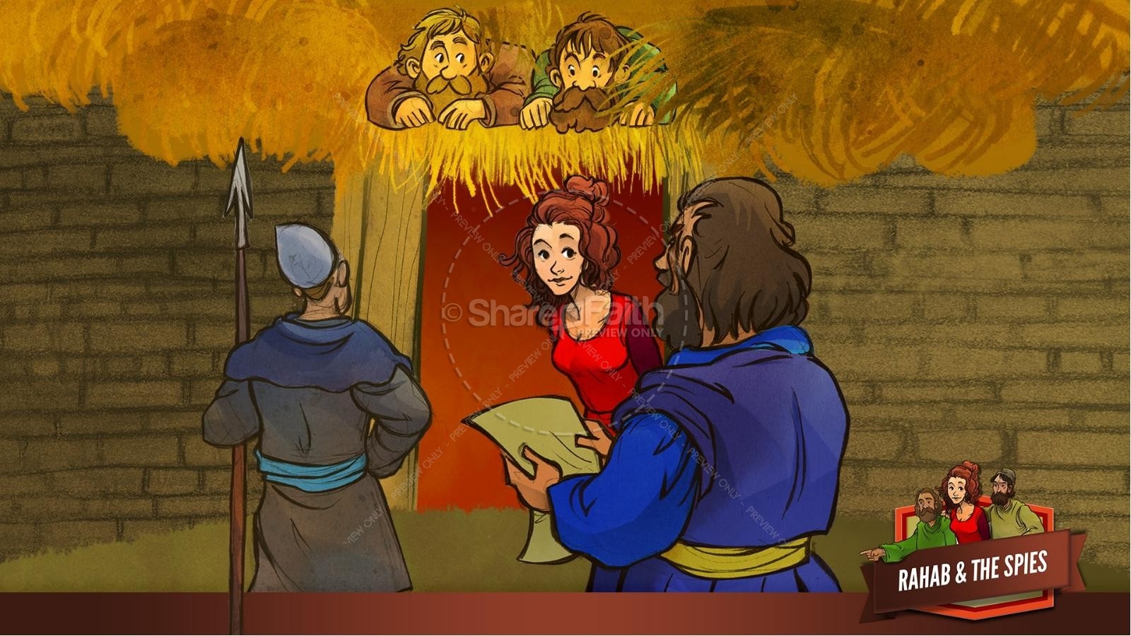 ShareFaith Media Joshua 2 The Story Of Rahab Kids Bible Stories 