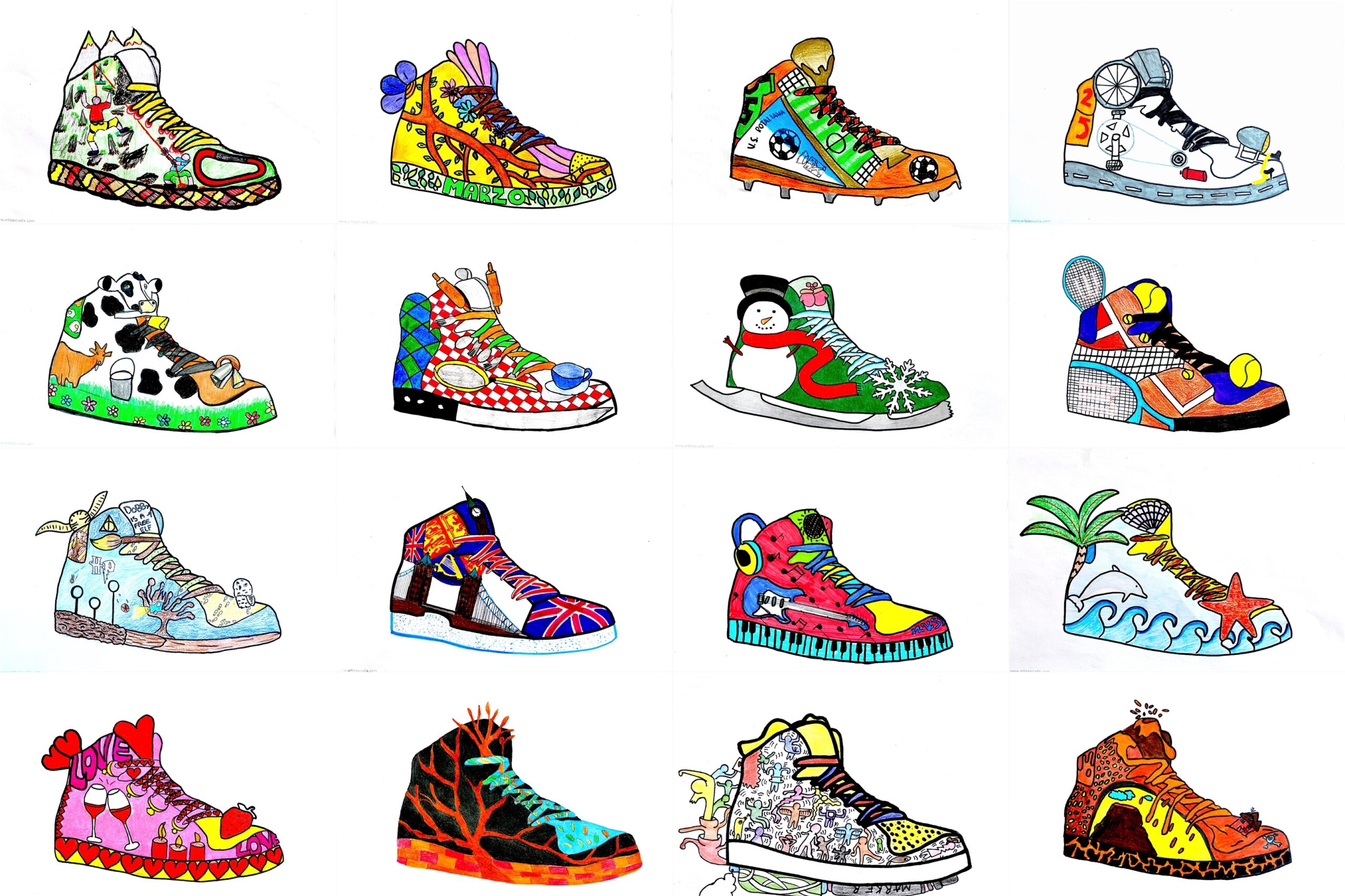 Printable Sneaker Template