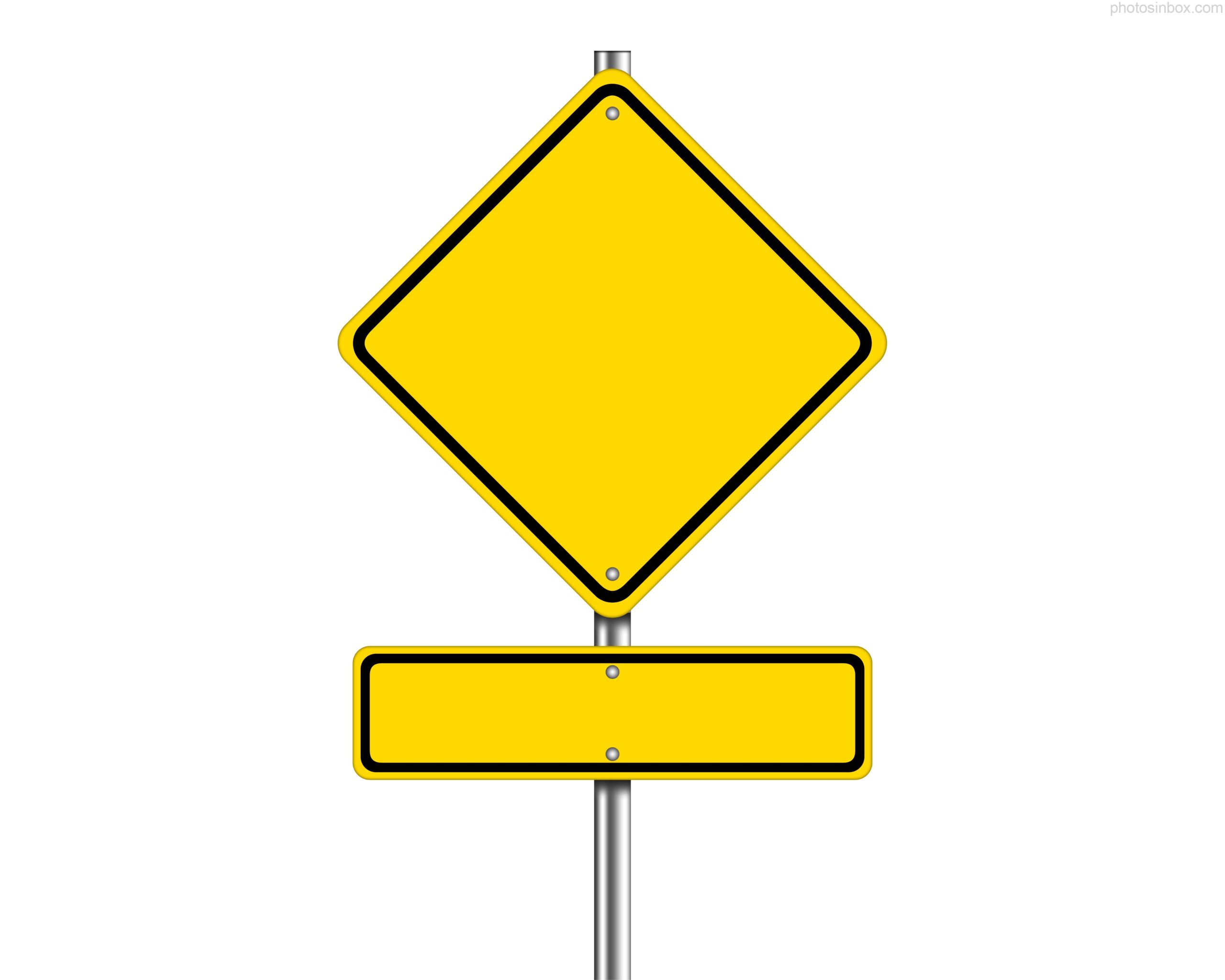 Printable Blank Street Sign Template