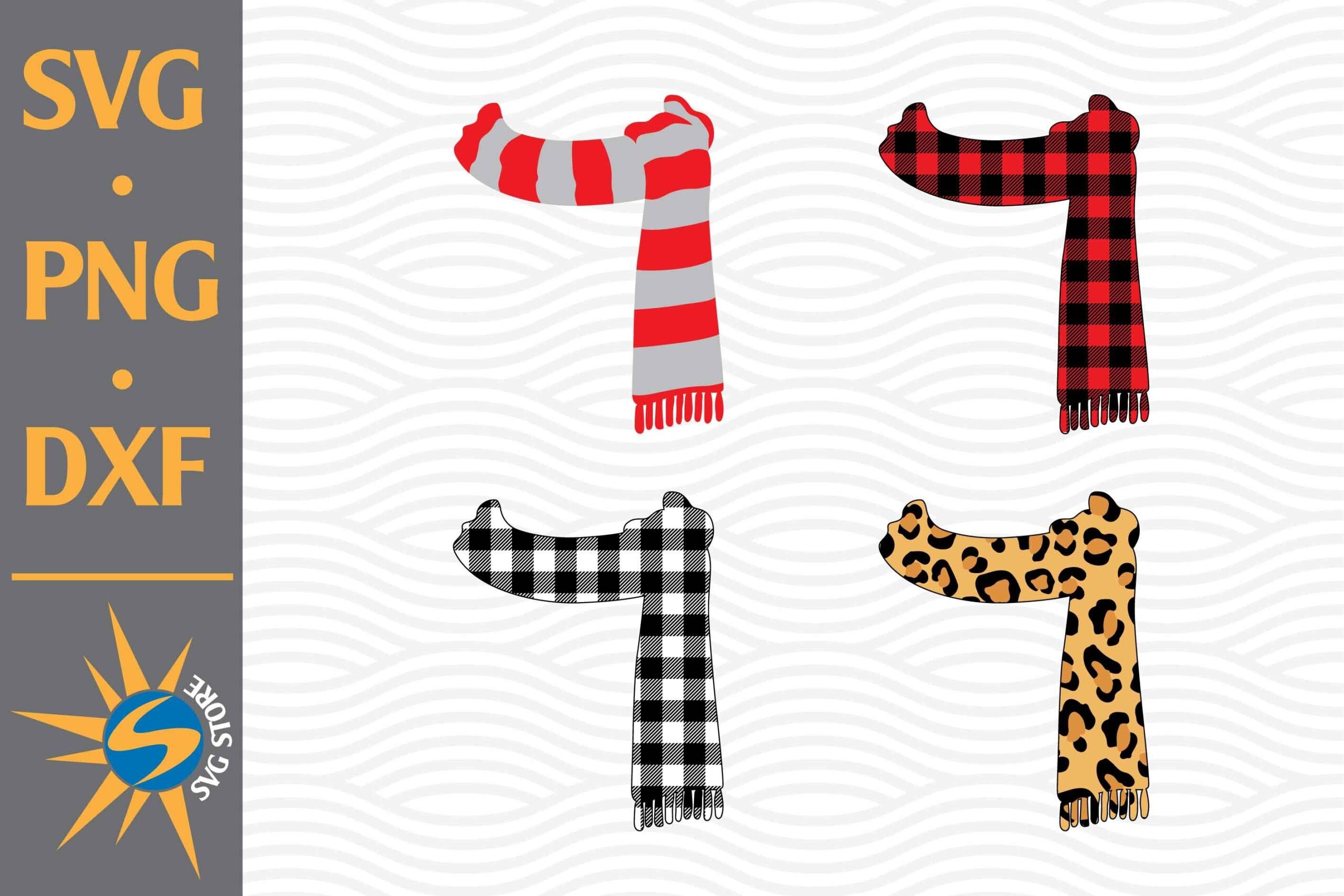 Snowman Scarf SVG PNG DXF Digital Files Include By SVGStoreShop 