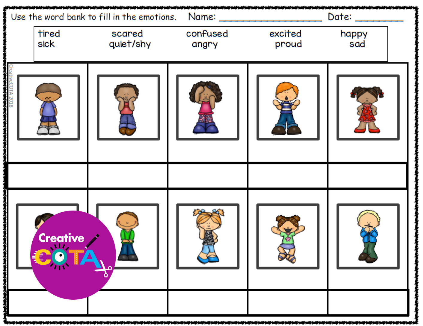Sel Worksheets For Elementary Students