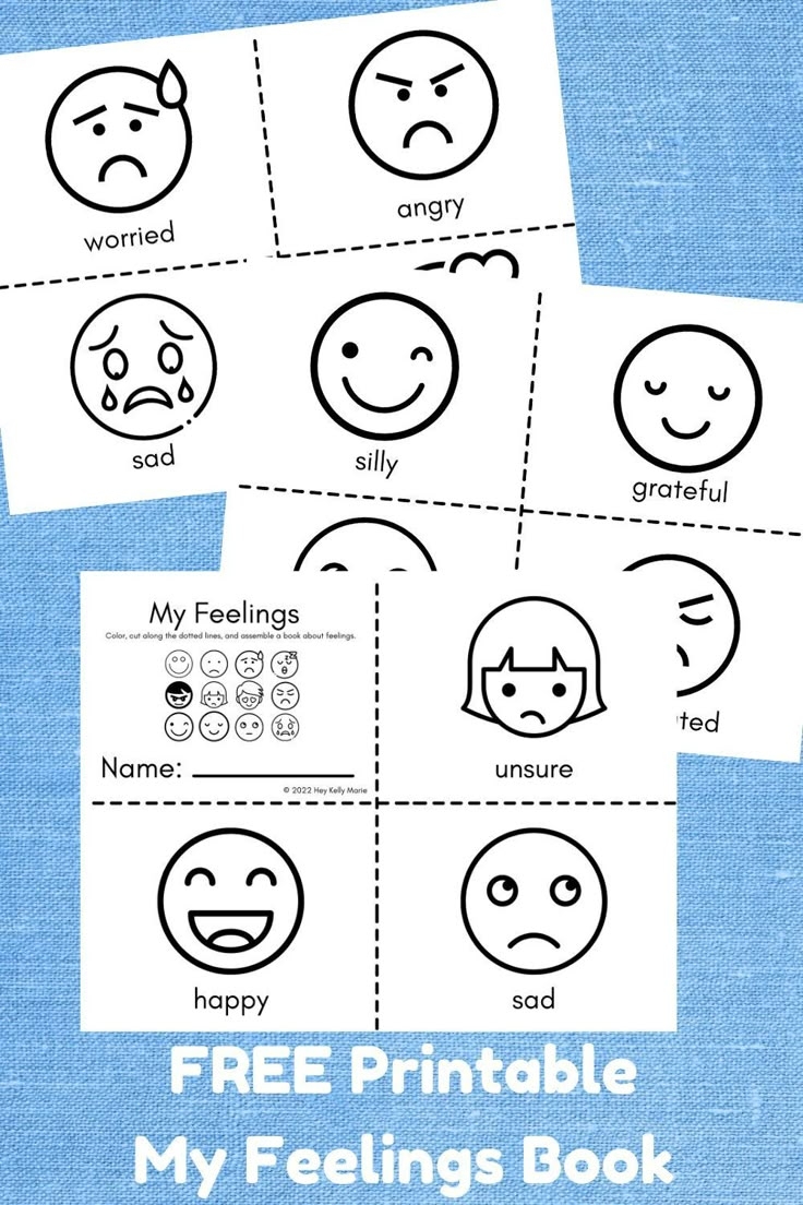 Free Printable Feelings Book