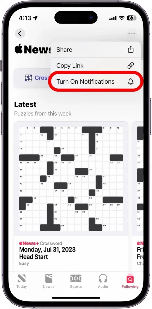 Apple News Crossword Puzzle