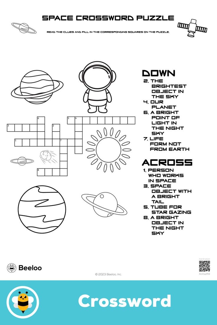 Space Themed Crossword Puzzle