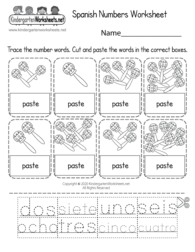 Spanish Numbers Worksheet Free Printable Digital amp PDF