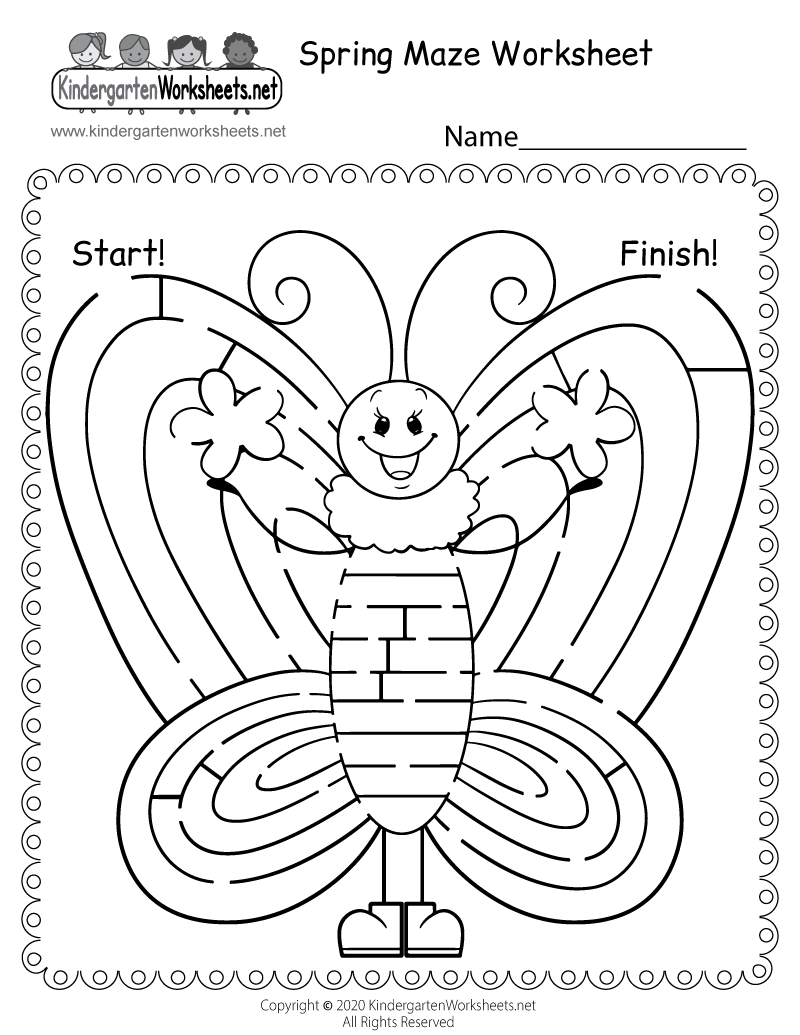 Spring Maze Worksheet Free Printable Digital amp PDF
