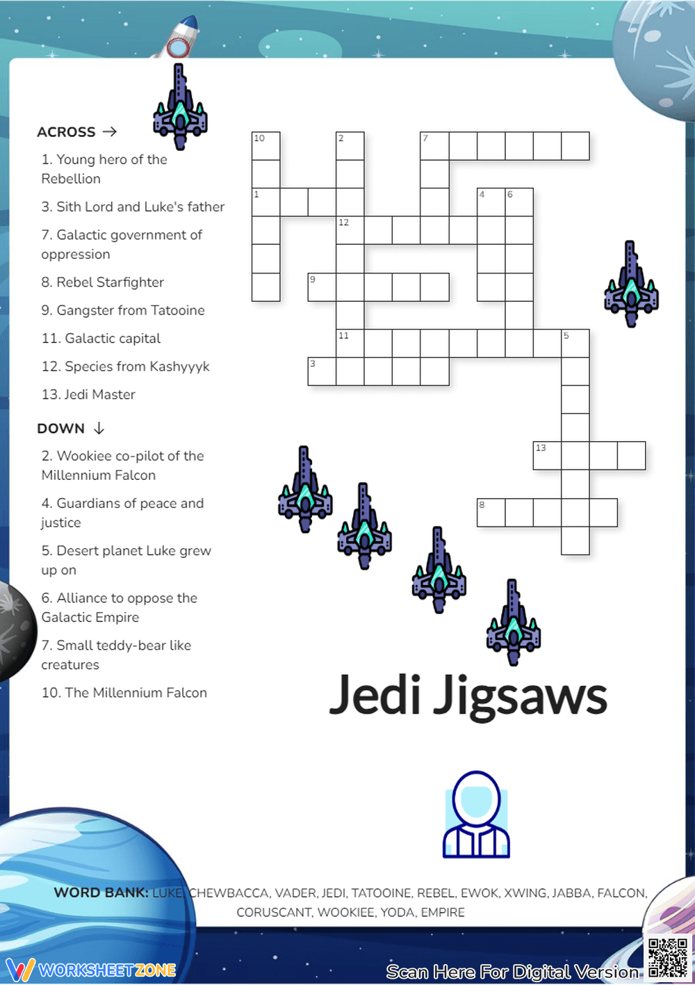 Free Star Wars Crossword Puzzles