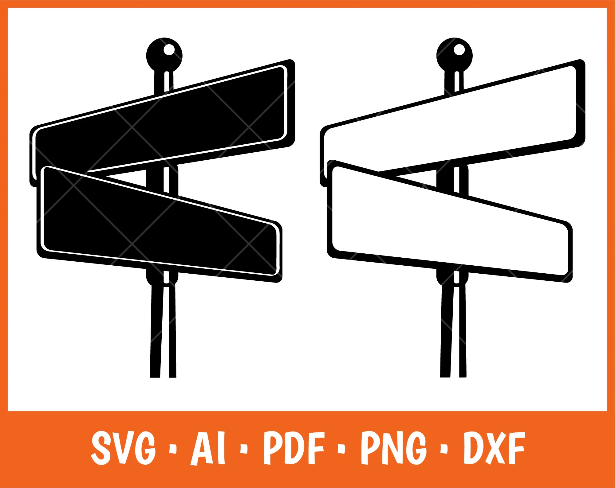 Street Sign Svg Street Sign Cut File Customizable Street Sign 
