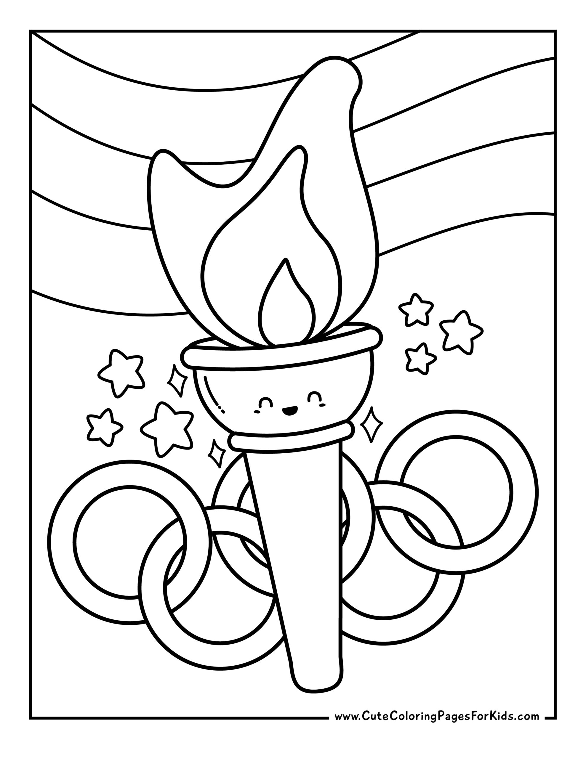 Summer Olympics Coloring Pages 6 Free Printable PDFs Cute 