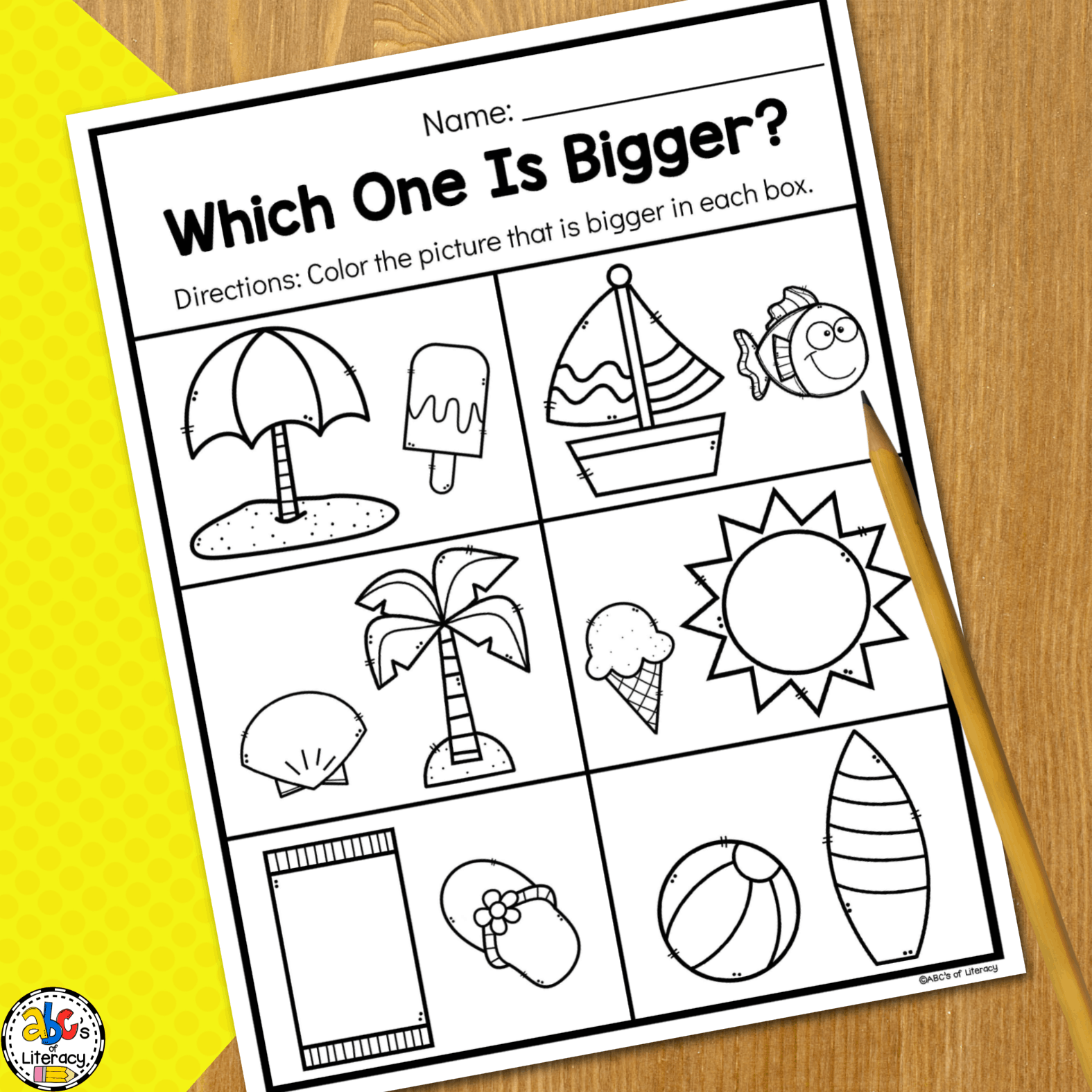 Preschool Summer Worksheets Printable