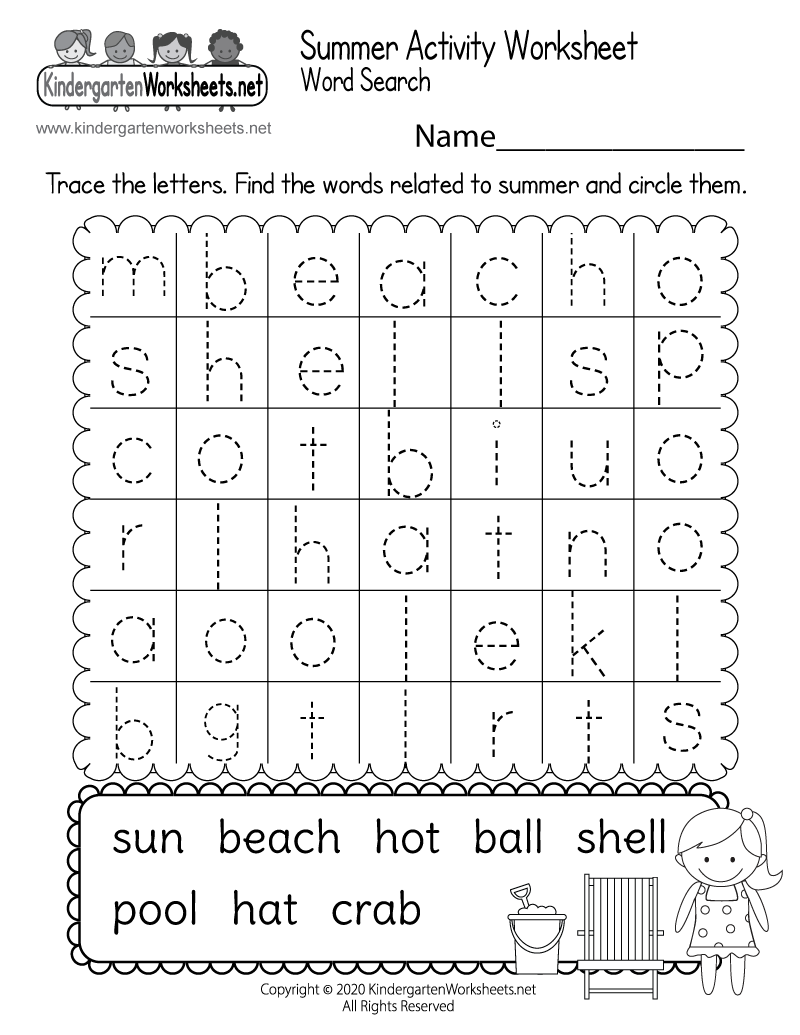Free Summer Learning Worksheets Printables