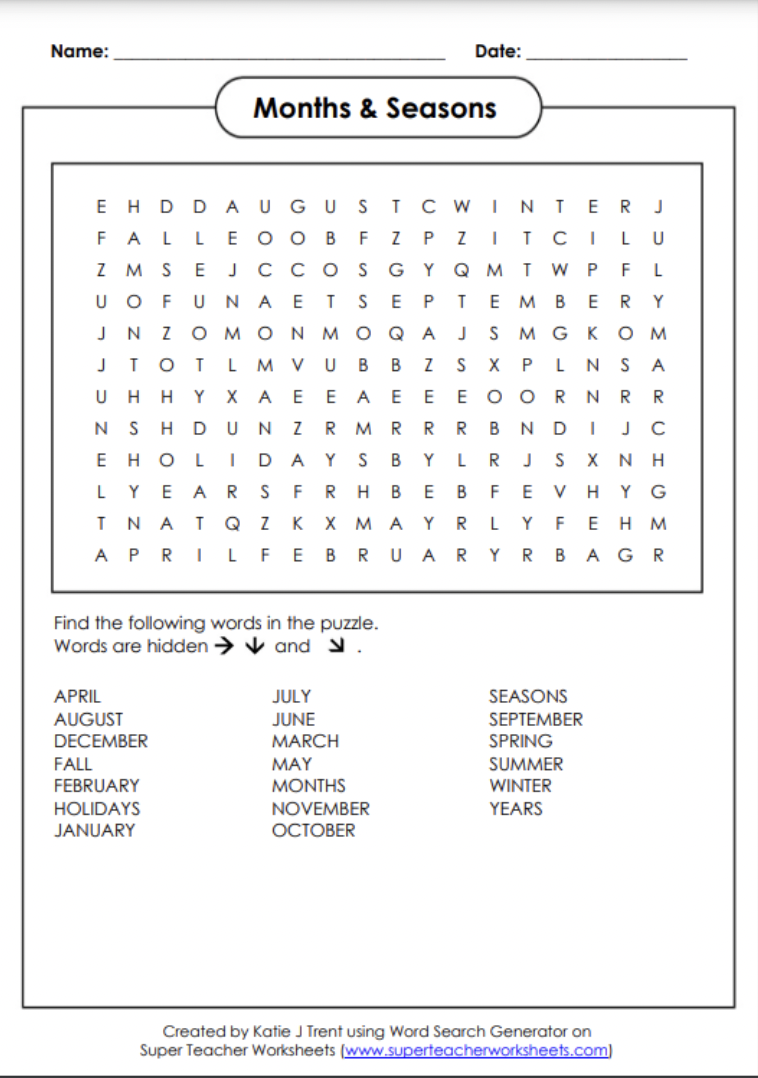 Super Teacher Worksheets Katie J Trent Worksheets Library