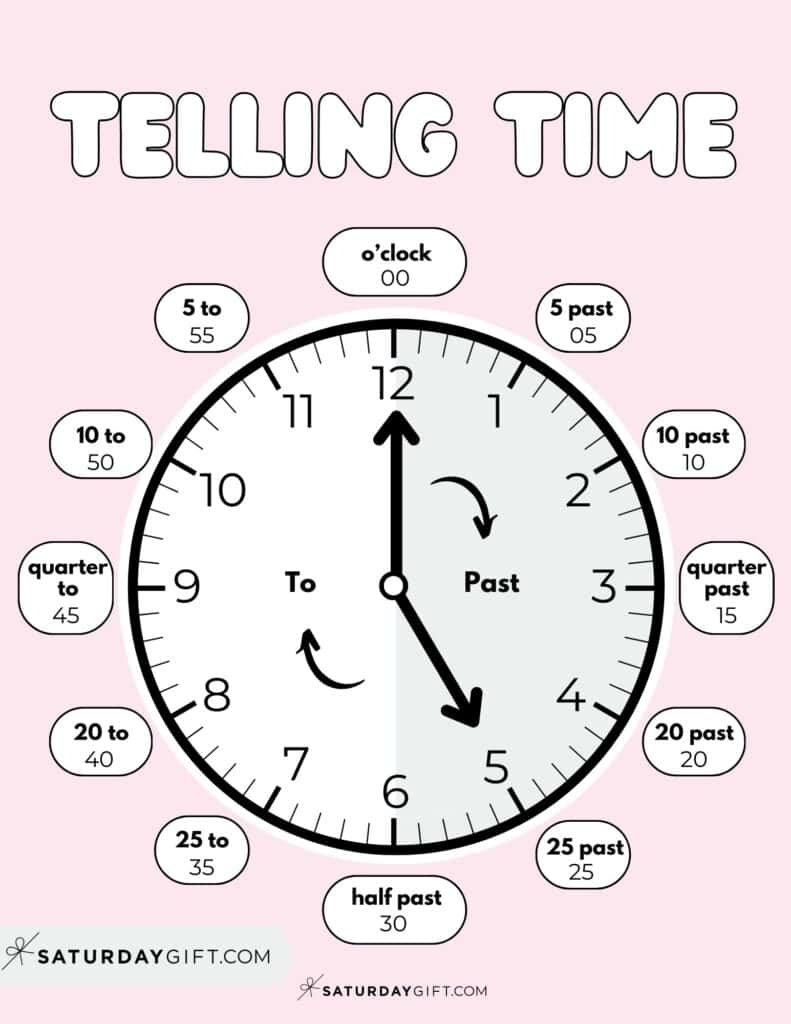 Free Printable Telling Time Worksheets