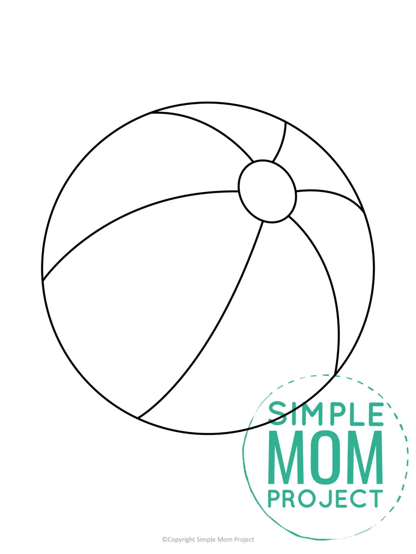 Template For Beach Ball Ball Beach Pattern Seamless Design 