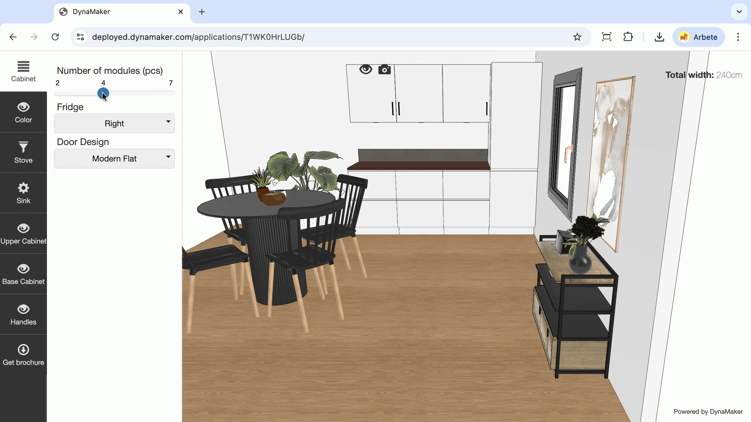 Template Kitchen Design Configurator DynaMaker
