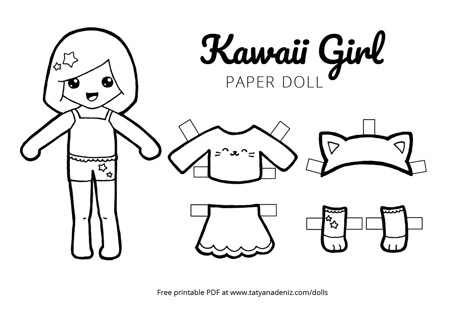 Template Printable Paper Dolls Paper Doll Template Colored Fun Cut 
