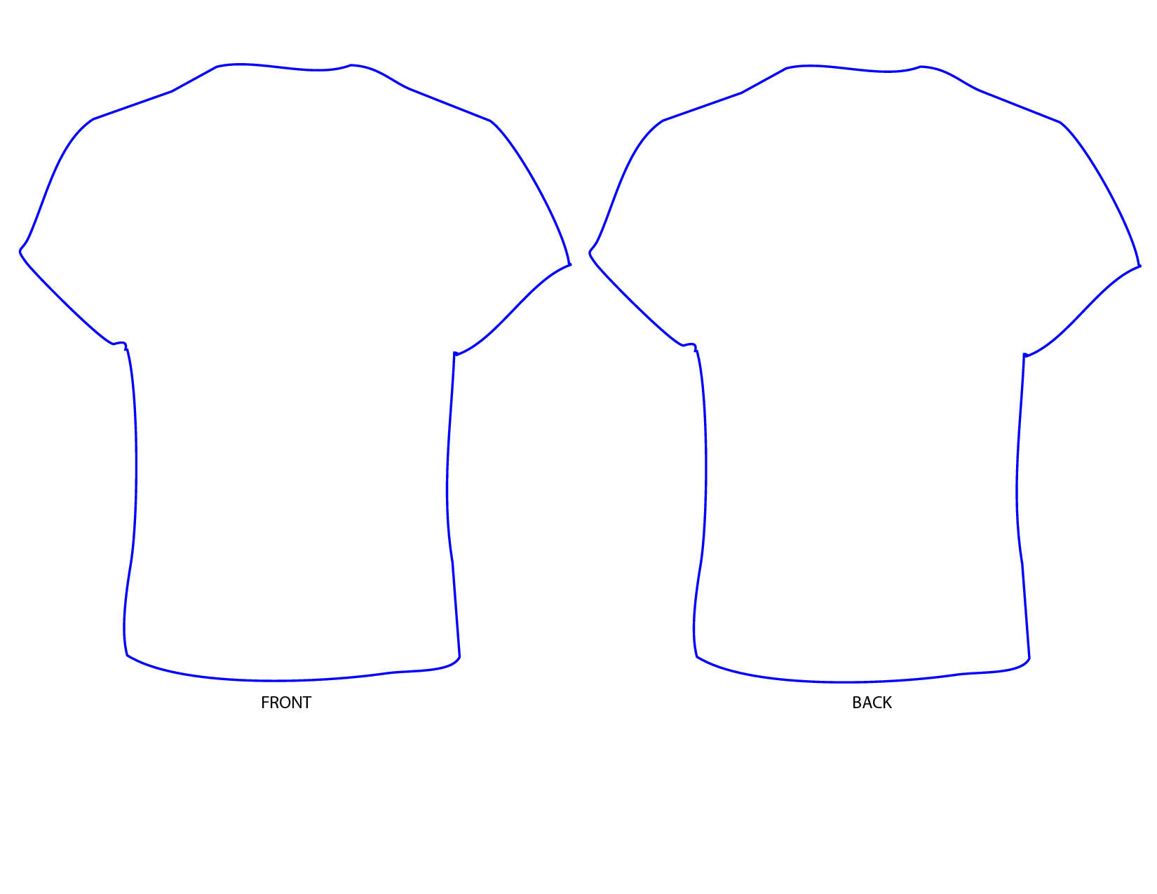 Template White T Shirt Clip Art Editable Shirt Printable Template 